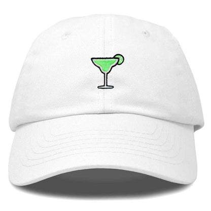 Dalix Margarita Embroidered Cap Cotton Baseball Cute Cool Dad Hat Womens in White