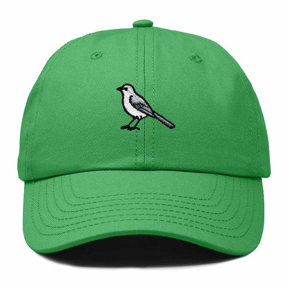 Dalix Northern Mockingbird Arkansas Embroidered Bird Cotton Baseball Cap Dad Hat Mens Womens Outdoor Summer in Kelly Green
