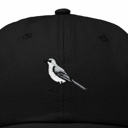 Dalix Northern Mockingbird Florida Embroidered Bird Cotton Baseball Cap Dad Hat Mens Womens Outdoor Summer in Black