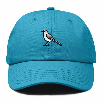 Dalix Northern Mockingbird Florida Embroidered Bird Cotton Baseball Cap Dad Hat Mens Womens Outdoor Summer in Teal