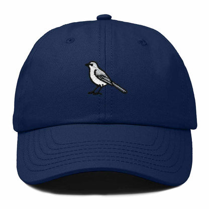 Dalix Northern Mockingbird Mississippi Embroidered Bird Cotton Baseball Cap Dad Hat Mens Womens Outdoor Summer in Navy Blue