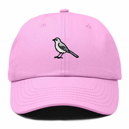 Dalix Northern Mockingbird Tennessee Embroidered Bird Cotton Baseball Cap Dad Hat Mens Womens Outdoor Summer in Light Pink