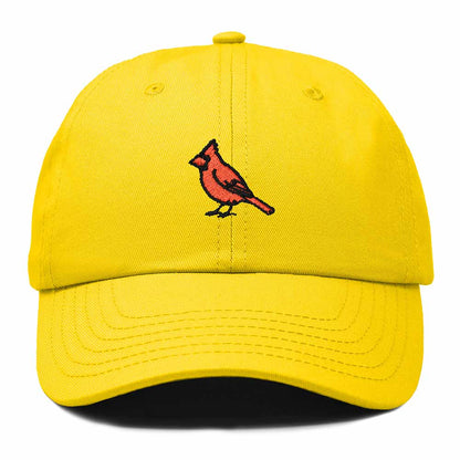 Dalix Northern Cardinal Illinois Embroidered Bird Cotton Baseball Cap Dad Hat Mens Womens Outdoor Summer in Gold
