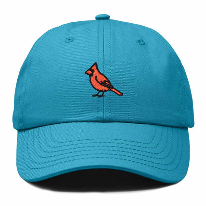 Dalix Northern Cardinal Illinois Embroidered Bird Cotton Baseball Cap Dad Hat Mens Womens Outdoor Summer in Teal