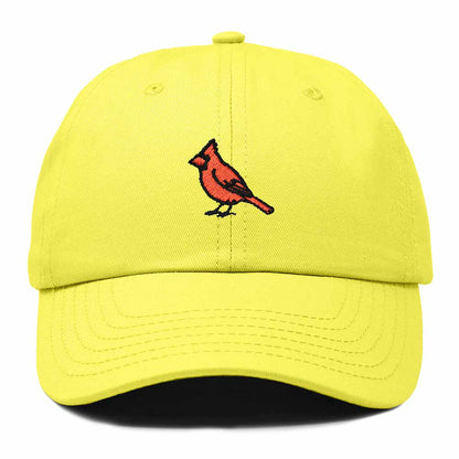 Dalix Northern Cardinal North Carolina Embroidered Bird Cotton Baseball Cap Dad Hat Mens Womens Outdoor Summer in Yellow