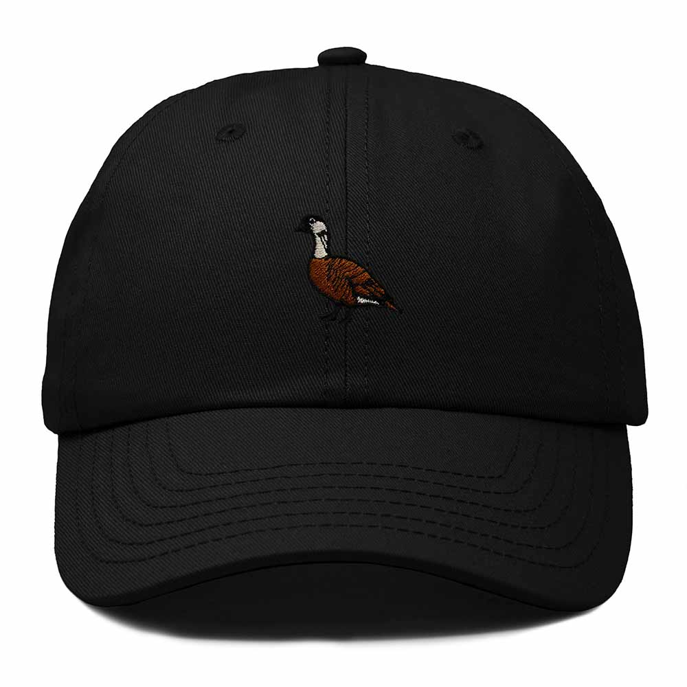 Dalix Nene Hawaii Embroidered Bird Cotton Baseball Cap Dad Hat Mens Womens Outdoor Summer in Black