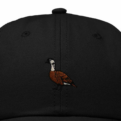 Dalix Nene Hawaii Embroidered Bird Cotton Baseball Cap Dad Hat Mens Womens Outdoor Summer in Black