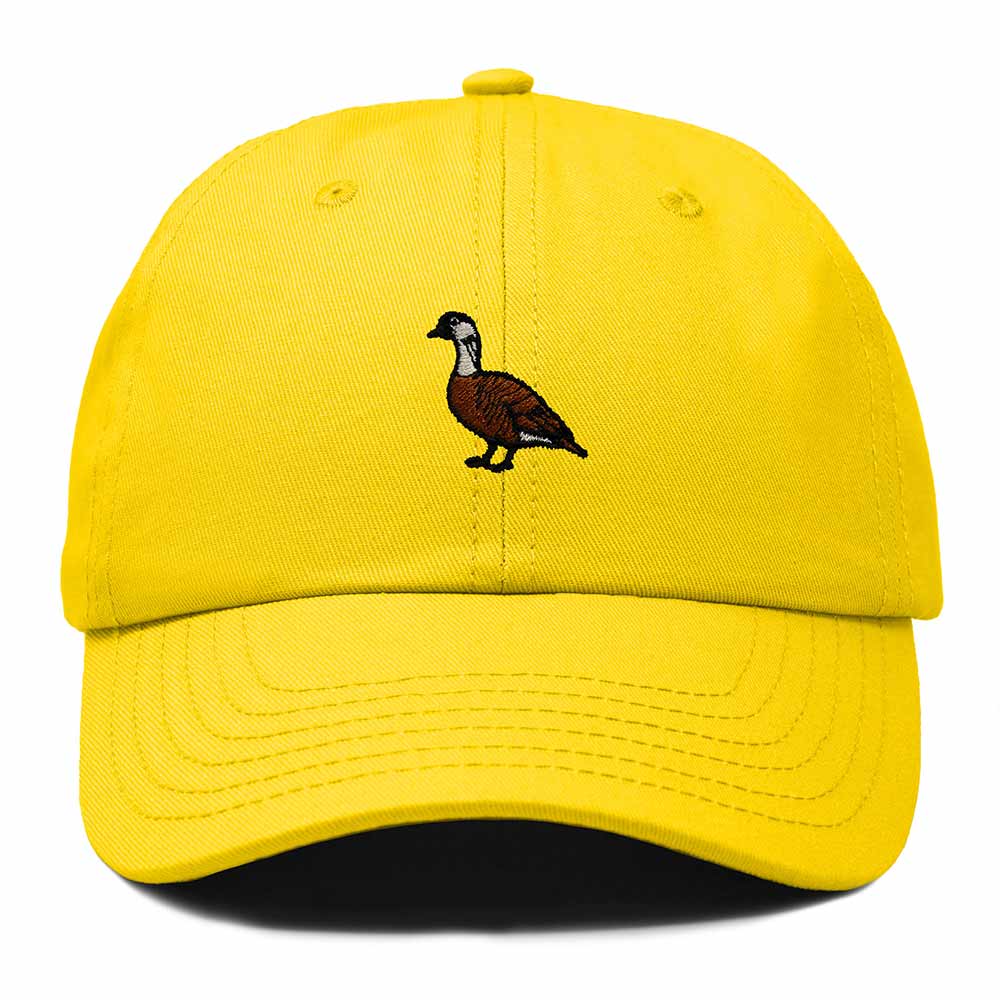 Dalix Nene Hawaii Embroidered Bird Cotton Baseball Cap Dad Hat Mens Womens Outdoor Summer in Gold