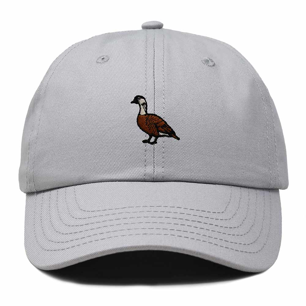 Dalix Nene Hawaii Embroidered Bird Cotton Baseball Cap Dad Hat Mens Womens Outdoor Summer in Gray