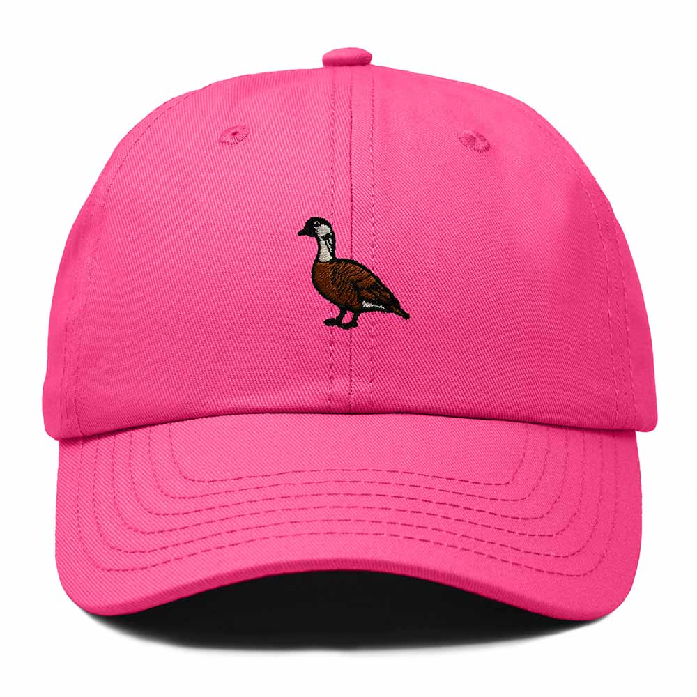 Dalix Nene Hawaii Embroidered Bird Cotton Baseball Cap Dad Hat Mens Womens Outdoor Summer in Hot Pink