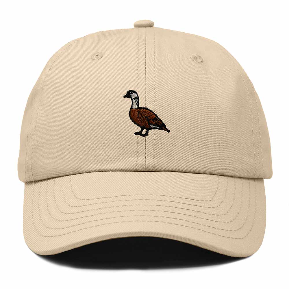 Dalix Nene Hawaii Embroidered Bird Cotton Baseball Cap Dad Hat Mens Womens Outdoor Summer in Khaki