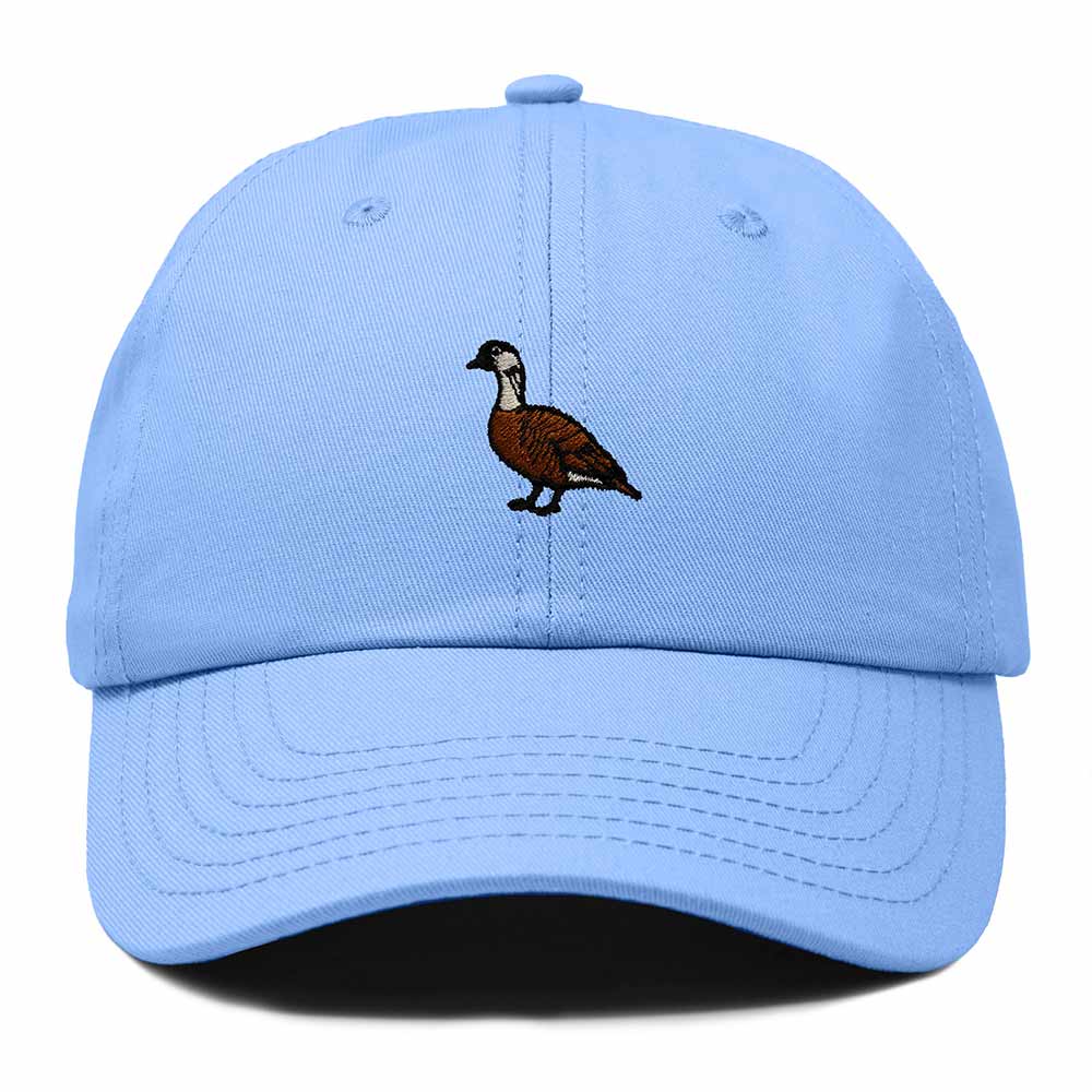 Dalix Nene Hawaii Embroidered Bird Cotton Baseball Cap Dad Hat Mens Womens Outdoor Summer in Light Blue