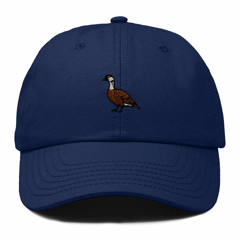 Dalix Nene Hawaii Embroidered Bird Cotton Baseball Cap Dad Hat Mens Womens Outdoor Summer in Navy Blue