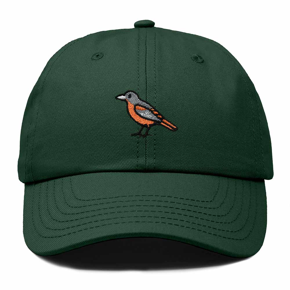 Dalix Oriole Maryland Embroidered Bird Cotton Baseball Cap Dad Hat Mens Womens Outdoor Summer in Dark Green