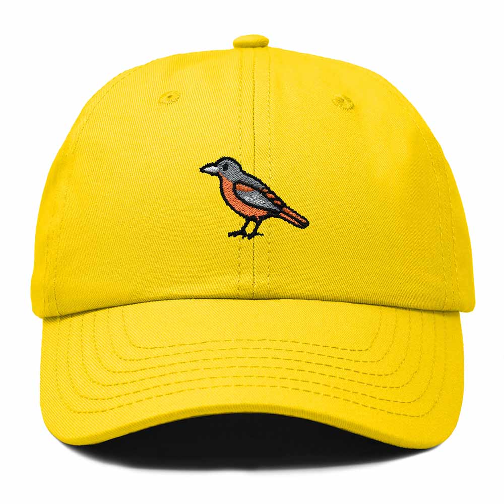 Dalix Oriole Maryland Embroidered Bird Cotton Baseball Cap Dad Hat Mens Womens Outdoor Summer in Gold