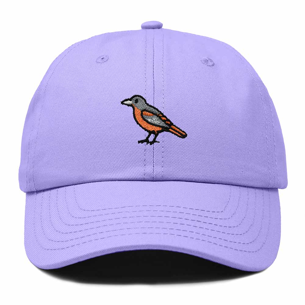 Dalix Oriole Maryland Embroidered Bird Cotton Baseball Cap Dad Hat Mens Womens Outdoor Summer in Lavender