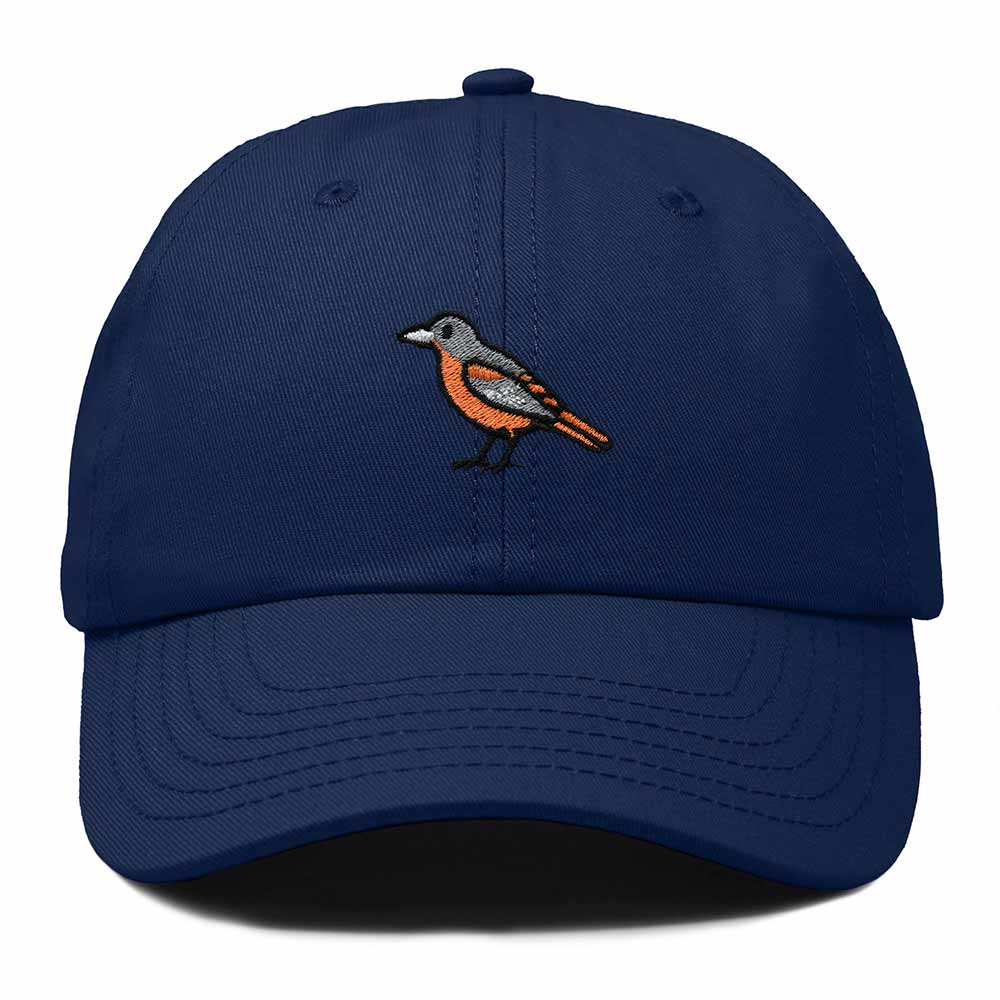 Dalix Oriole Maryland Embroidered Bird Cotton Baseball Cap Dad Hat Mens Womens Outdoor Summer in Navy Blue