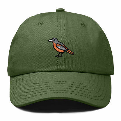 Dalix Oriole Maryland Embroidered Bird Cotton Baseball Cap Dad Hat Mens Womens Outdoor Summer in Olive