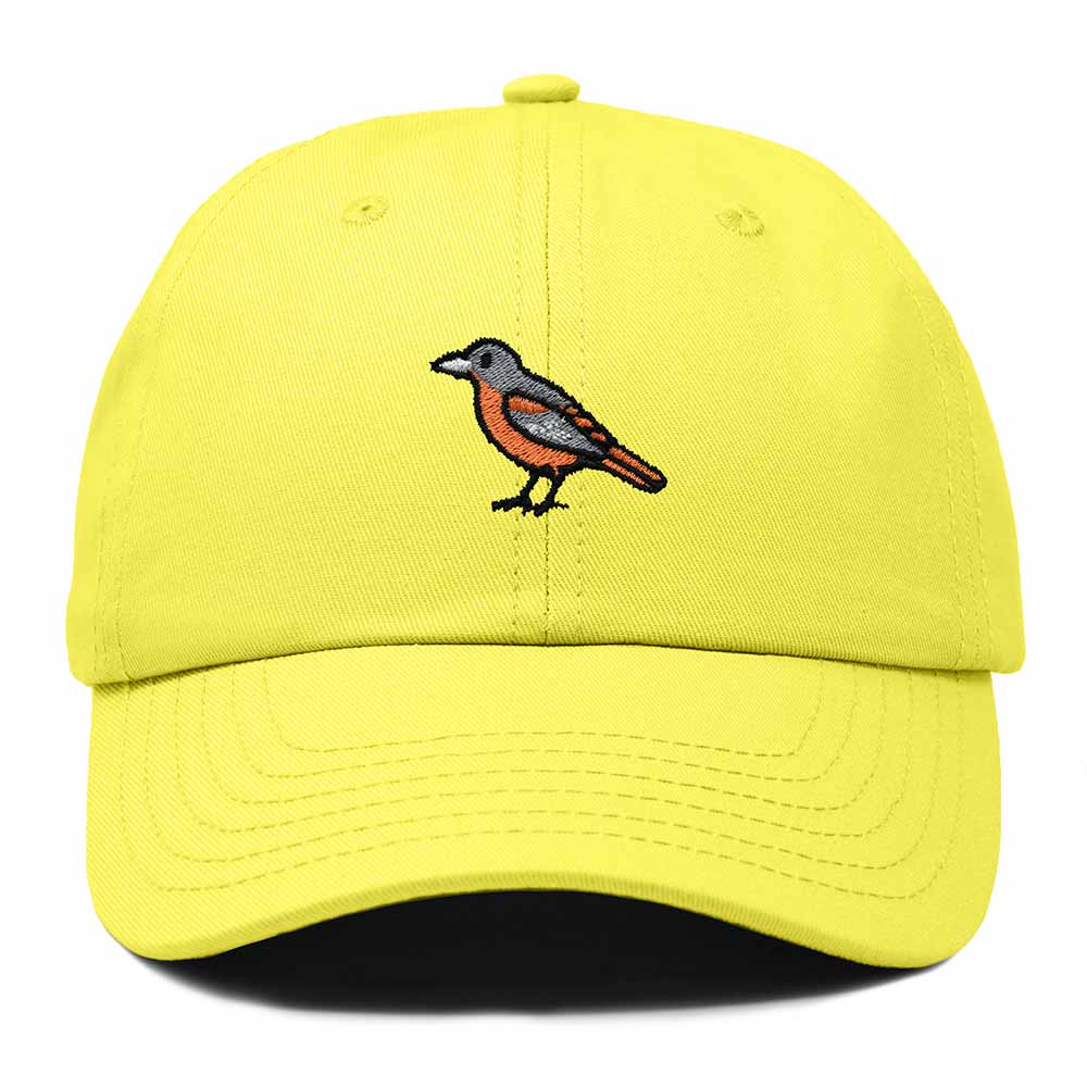 Dalix Oriole Maryland Embroidered Bird Cotton Baseball Cap Dad Hat Mens Womens Outdoor Summer in Yellow