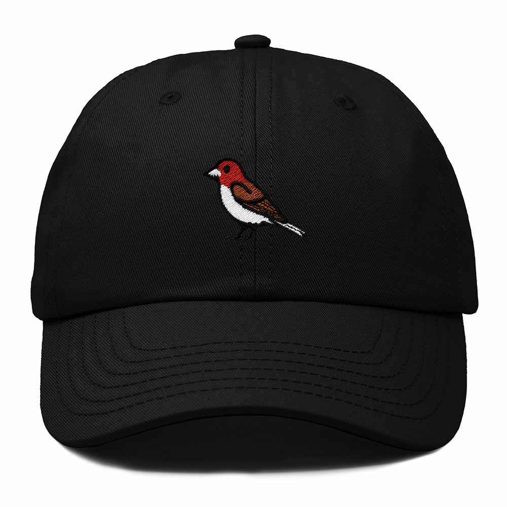 Dalix Purple Finch New Hampshire Embroidered Bird Cotton Baseball Cap Dad Hat Mens Womens Outdoor Summer in Black