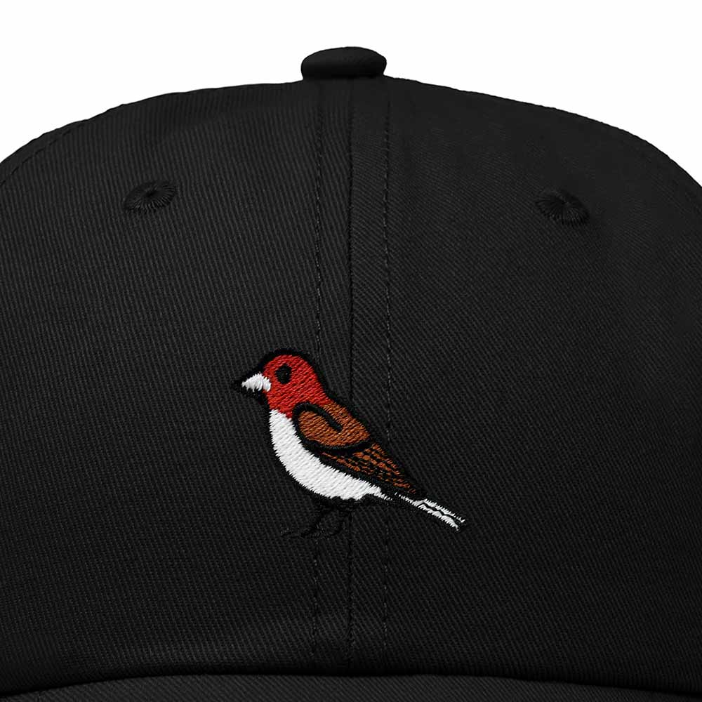 Dalix Purple Finch New Hampshire Embroidered Bird Cotton Baseball Cap Dad Hat Mens Womens Outdoor Summer in Black