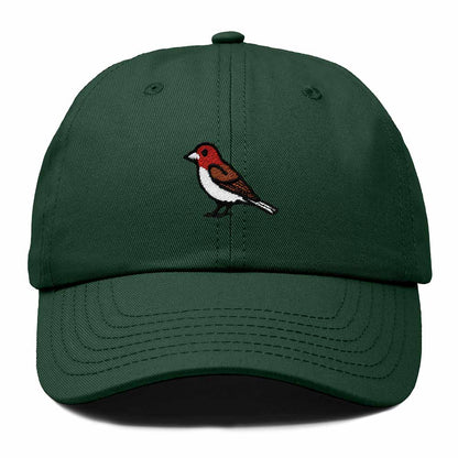 Dalix Purple Finch New Hampshire Embroidered Bird Cotton Baseball Cap Dad Hat Mens Womens Outdoor Summer in Dark Green