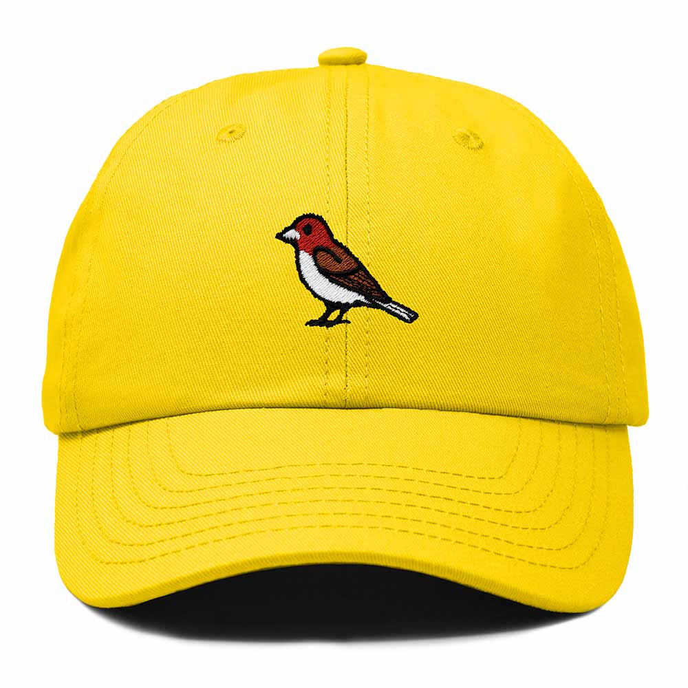 Dalix Purple Finch New Hampshire Embroidered Bird Cotton Baseball Cap Dad Hat Mens Womens Outdoor Summer in Gold