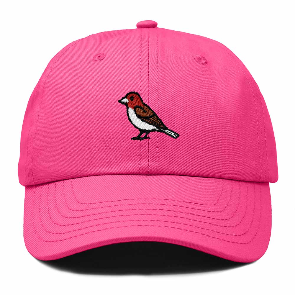 Dalix Purple Finch New Hampshire Embroidered Bird Cotton Baseball Cap Dad Hat Mens Womens Outdoor Summer in Hot Pink