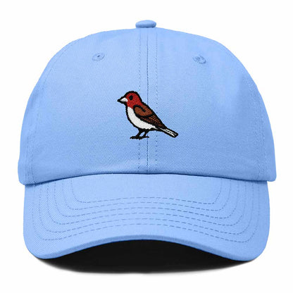 Dalix Purple Finch New Hampshire Embroidered Bird Cotton Baseball Cap Dad Hat Mens Womens Outdoor Summer in Light Blue