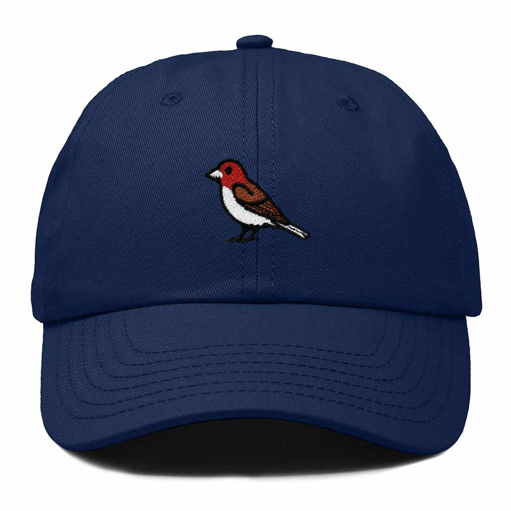 Dalix Purple Finch New Hampshire Embroidered Bird Cotton Baseball Cap Dad Hat Mens Womens Outdoor Summer in Navy Blue
