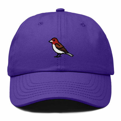 Dalix Purple Finch New Hampshire Embroidered Bird Cotton Baseball Cap Dad Hat Mens Womens Outdoor Summer in Purple