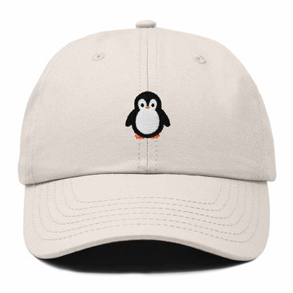 Dalix Little Penguin Embroidered Cotton Baseball Cap Dad Hat Womens Outdoor Casual in Beige