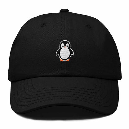 Dalix Little Penguin Embroidered Cotton Baseball Cap Dad Hat Womens Outdoor Casual in Black