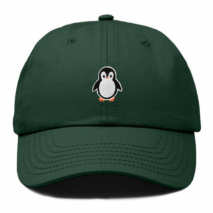 Dalix Little Penguin Embroidered Cotton Baseball Cap Dad Hat Womens Outdoor Casual in Dark Green