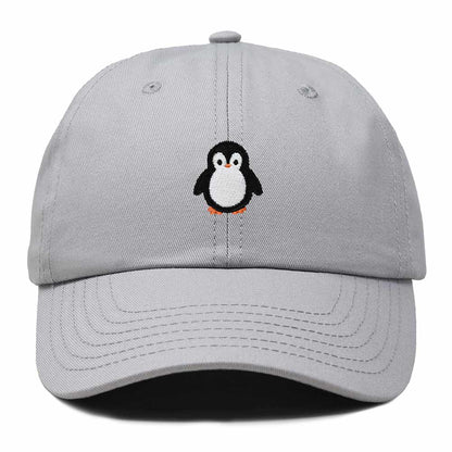 Dalix Little Penguin Embroidered Cotton Baseball Cap Dad Hat Womens Outdoor Casual in Gray