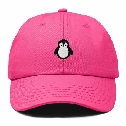 Dalix Little Penguin Embroidered Cotton Baseball Cap Dad Hat Womens Outdoor Casual in Hot Pink