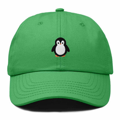 Dalix Little Penguin Embroidered Cotton Baseball Cap Dad Hat Womens Outdoor Casual in Kelly Green