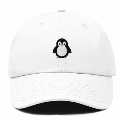 Dalix Little Penguin Embroidered Cotton Baseball Cap Dad Hat Womens Outdoor Casual in White