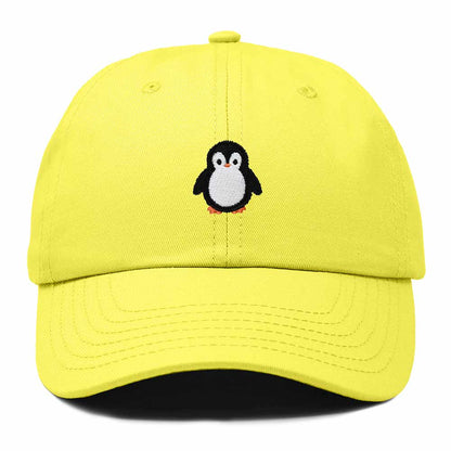 Dalix Little Penguin Embroidered Cotton Baseball Cap Dad Hat Womens Outdoor Casual in Yellow
