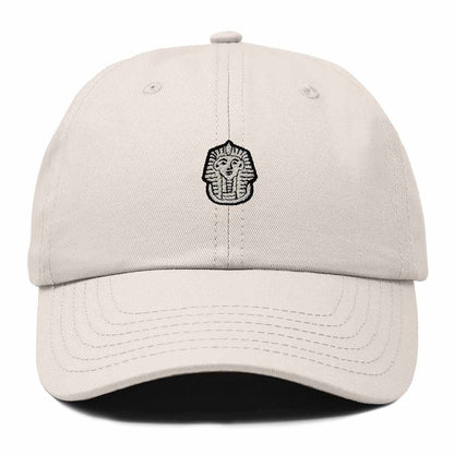 Dalix Pharaoh Embroidered Adjustable Cotton Twill Dad Hat for Men in Beige