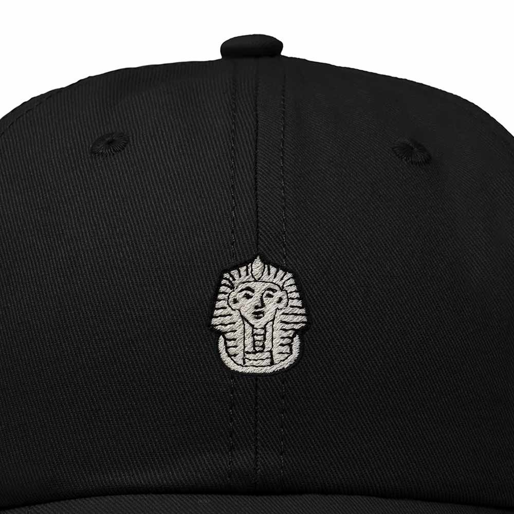 Dalix Pharaoh Embroidered Adjustable Cotton Twill Dad Hat for Men in Black