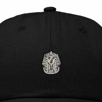 Dalix Pharaoh Embroidered Adjustable Cotton Twill Dad Hat for Men in Black