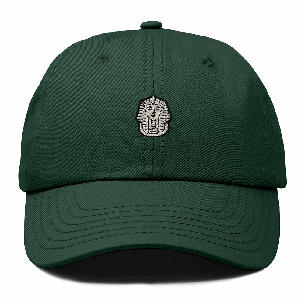 Dalix Pharaoh Embroidered Adjustable Cotton Twill Dad Hat for Men in Dark Green