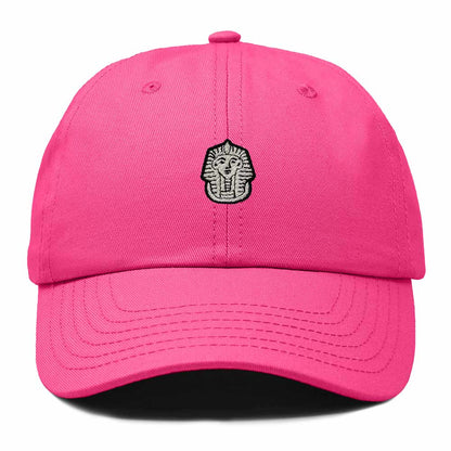 Dalix Pharaoh Embroidered Adjustable Cotton Twill Dad Hat for Men in Hot Pink
