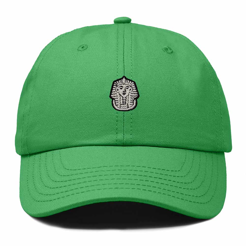 Dalix Pharaoh Embroidered Adjustable Cotton Twill Dad Hat for Men in Kelly Green