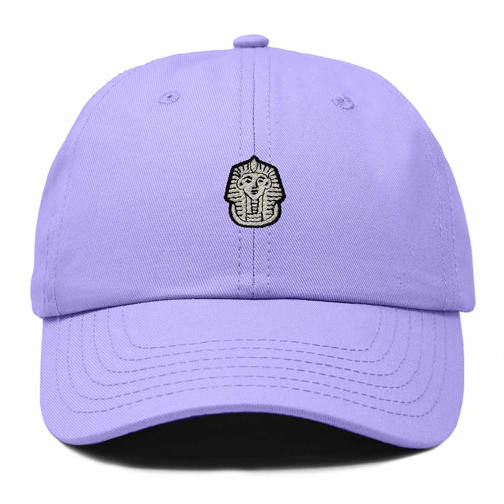 Dalix Pharaoh Embroidered Adjustable Cotton Twill Dad Hat for Men in Lavender