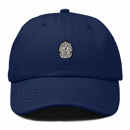Dalix Pharaoh Embroidered Adjustable Cotton Twill Dad Hat for Men in Navy Blue