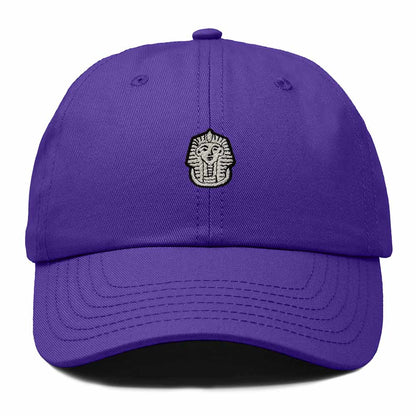 Dalix Pharaoh Embroidered Adjustable Cotton Twill Dad Hat for Men in Purple