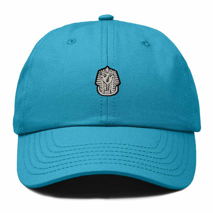 Dalix Pharaoh Embroidered Adjustable Cotton Twill Dad Hat for Men in Teal