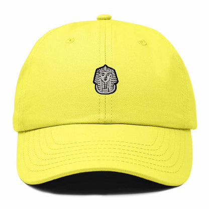 Dalix Pharaoh Embroidered Adjustable Cotton Twill Dad Hat for Men in Yellow